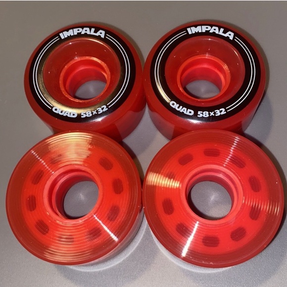 COPY - Red Impala Quad Wheels - Four Count - Picture 2 of 4